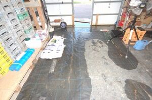 大雨被害の調整所入口（内側）